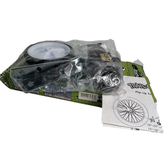 Trail Gator Flip Up Training Wheels Fold Up 12"-20" Black Adjustable Kids Biking - Picture 11 of 12